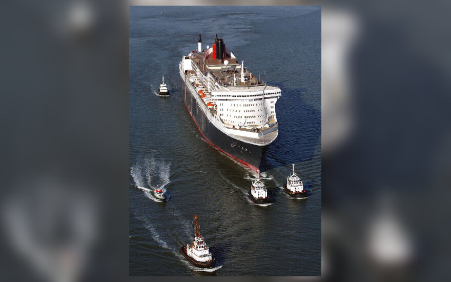 Didžiausias pasaulyje garlaivis "Queen Mary 2"