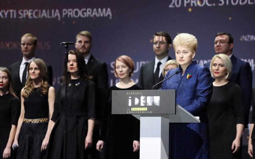 Grybauskaitė: investuoti į mokytojus – mūsų pareiga