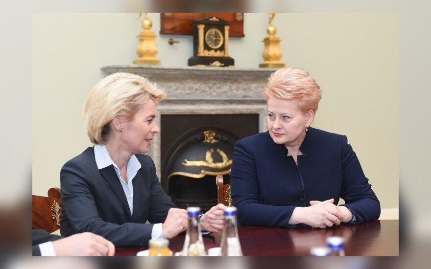 Ursula von der Leyen and Dalia Grybauskaitė