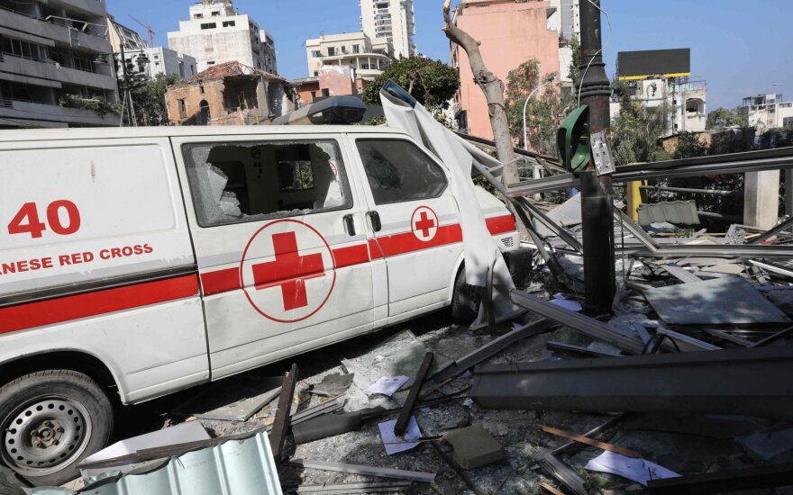 Po sprogimo Beirute – pirmos ekspertų išvados: katastrofa įvyko dėl aplaidumo