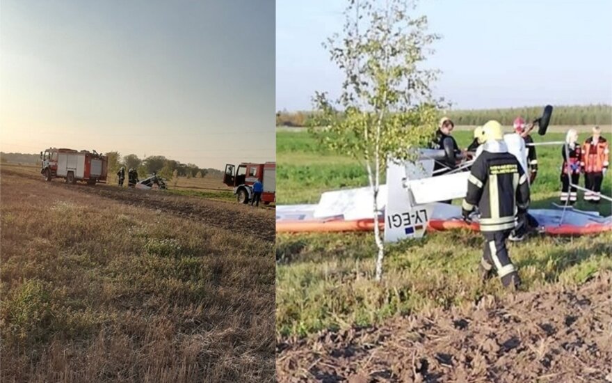 Panevėžio rajone sudužo lėktuvas: pranešama, kad įvykio vietoje žuvo pilotas