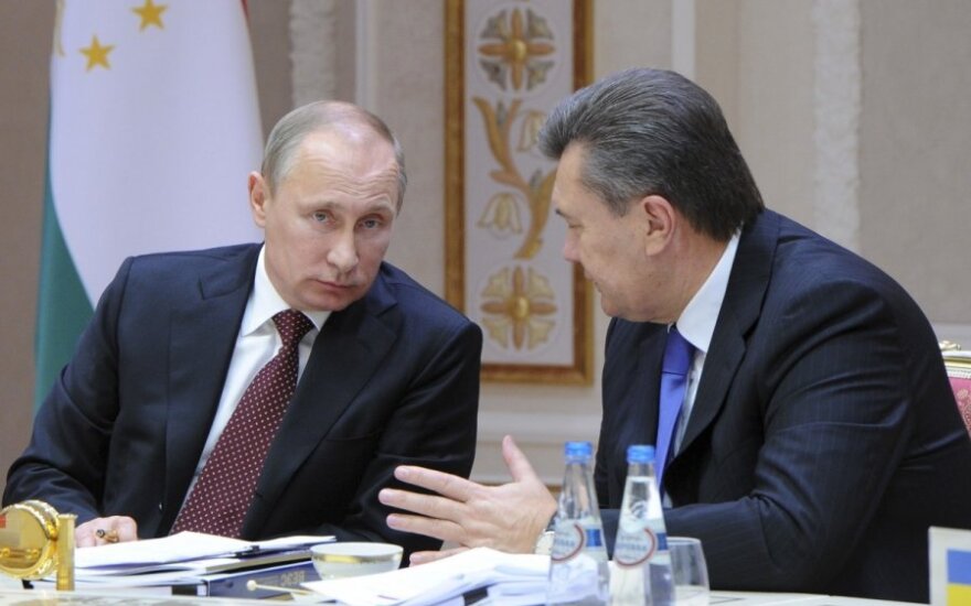 Vladimiras Putinas ir Viktoras Janukovyčius