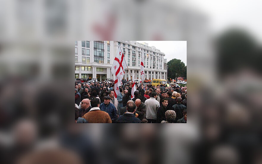 Opozicijos mitingas Gruzijoje