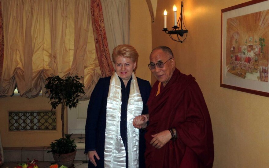 Dalia Grybauskaitė and the Dalai Lama