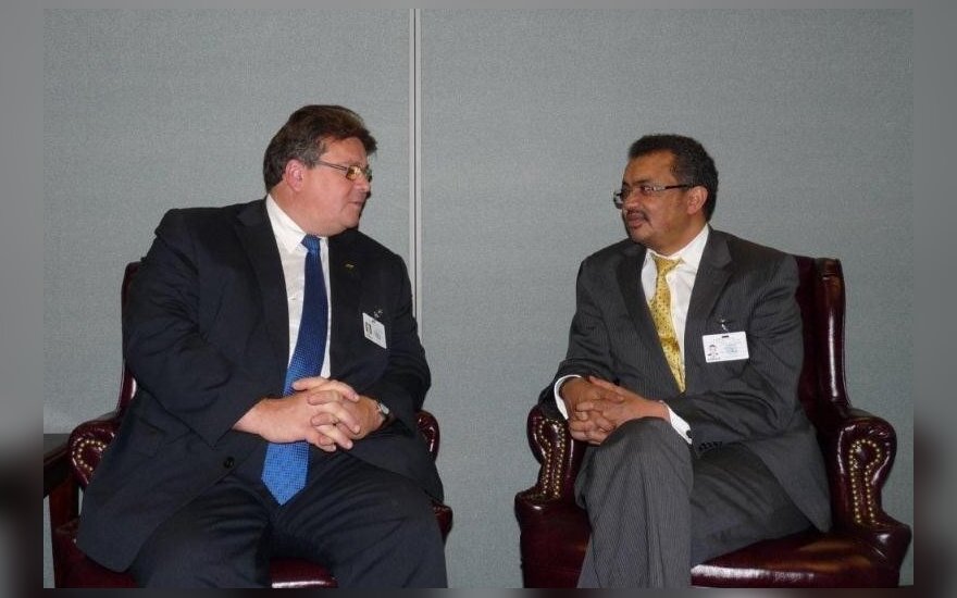 L. Linkevičius su Etiopijos užsienio reikalų ministru Tedrosu Adhanomu Ghebreyesusu