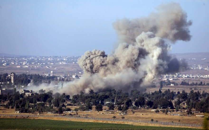 Izraelio oro pajėgos smogė Sirijos kariuomenės pozicijoms