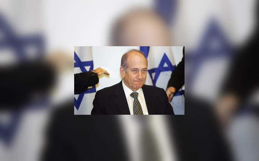 Laikinasis Izraelio premjeras Ehudas Olmertas