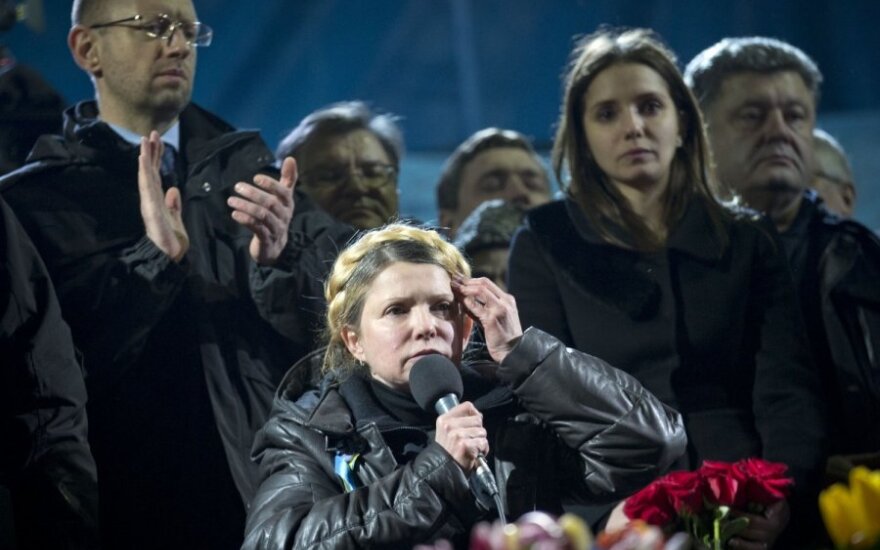 Maidanas švenčia: J. Tymošenko įvardijo, iki kada protestuotojai turi nesitraukti iš Maidano