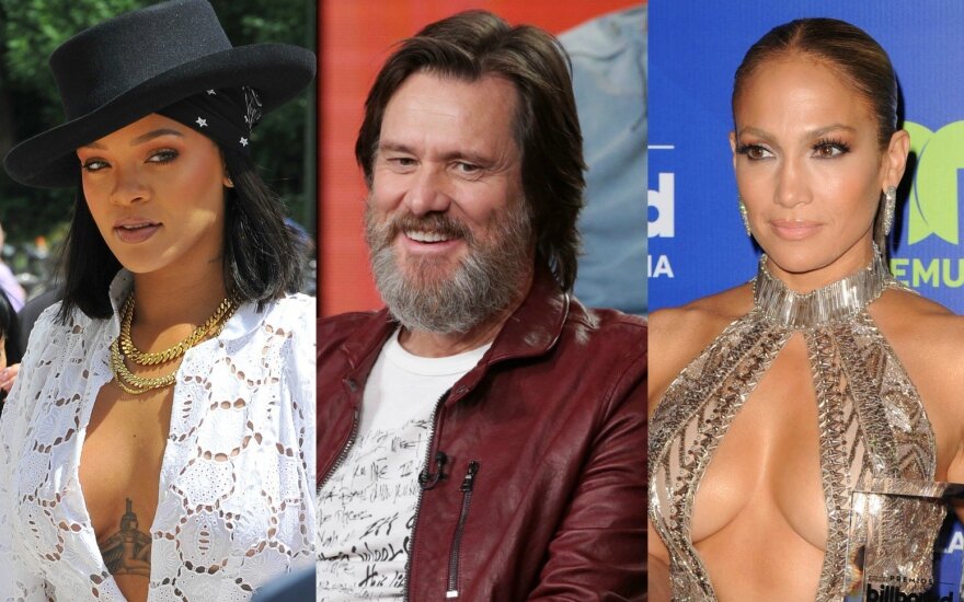 Rihanna, Jimas Carrey, Jennifer Lopez
