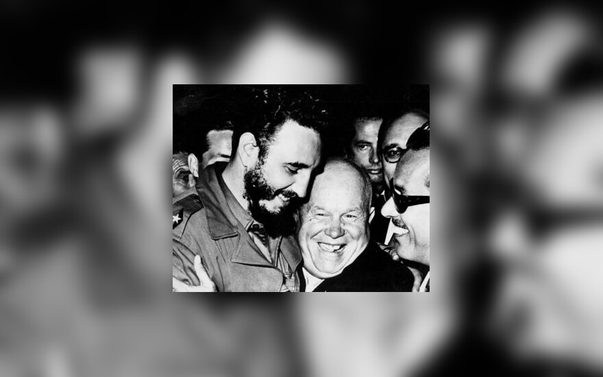 Fidelis Castro ir Nikita Chruščiovas Jungtinių Tautų Generalinėje Asamblėjoje 1960 metais