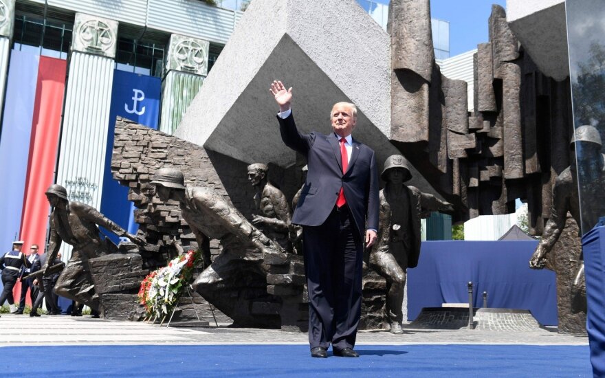 D. Trump speaks to the Poles in Warsaw