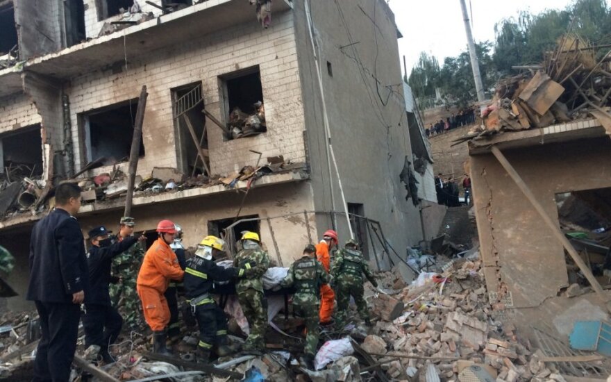 Kinijoje nugriaudėjus galingam sprogimui žuvo dešimt žmonių