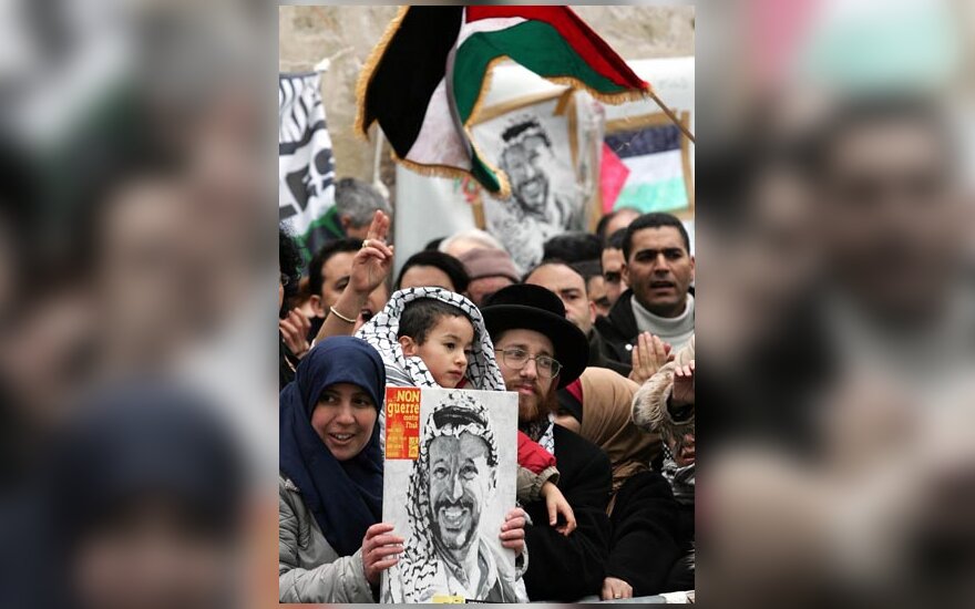 Palestiniečiai gedi Y.Arafato
