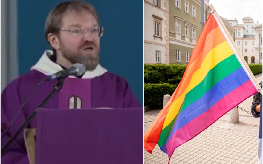 Kretingos Pranciškonų gimnazijos kapelionas Paulius Vaineikis adventinių mišių metu LGBT bendruomenės narius išvadino iškrypėliais.