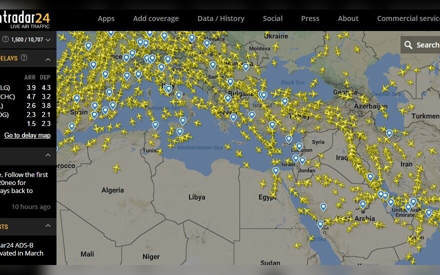 Airspace above Syria