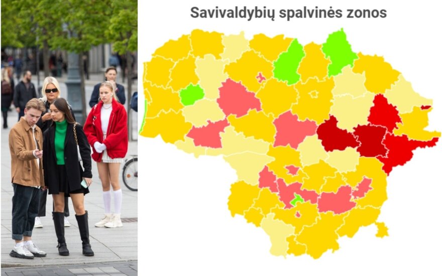Birželio 16 dienos epidemiologinė situacija Lietuvoje. 