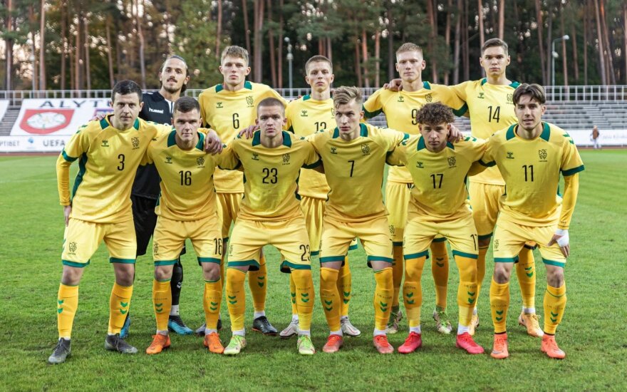 Lietuvos U-21 futbolo rinktinė (Alytus, 2021 m., LFF nuotr.)