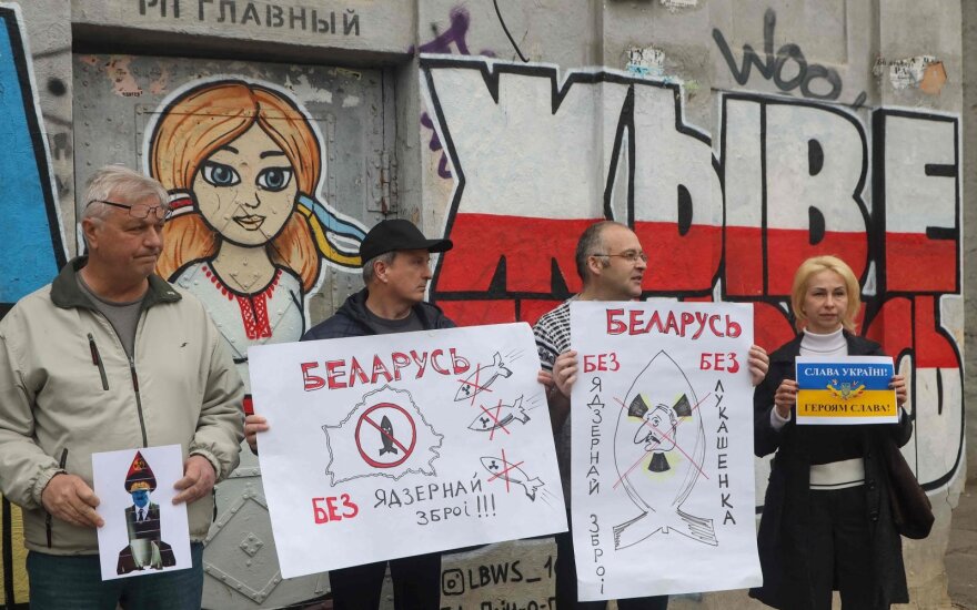 Protestas prieš branduolinių ginklų dislokavimą Baltarusijoje