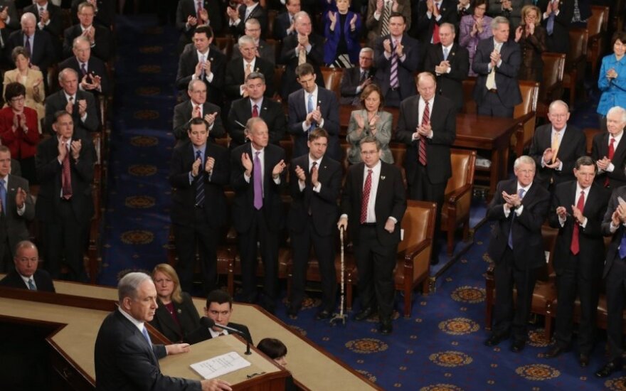 Benjaminas Netanyahu kreipiasi į JAV Kongresą