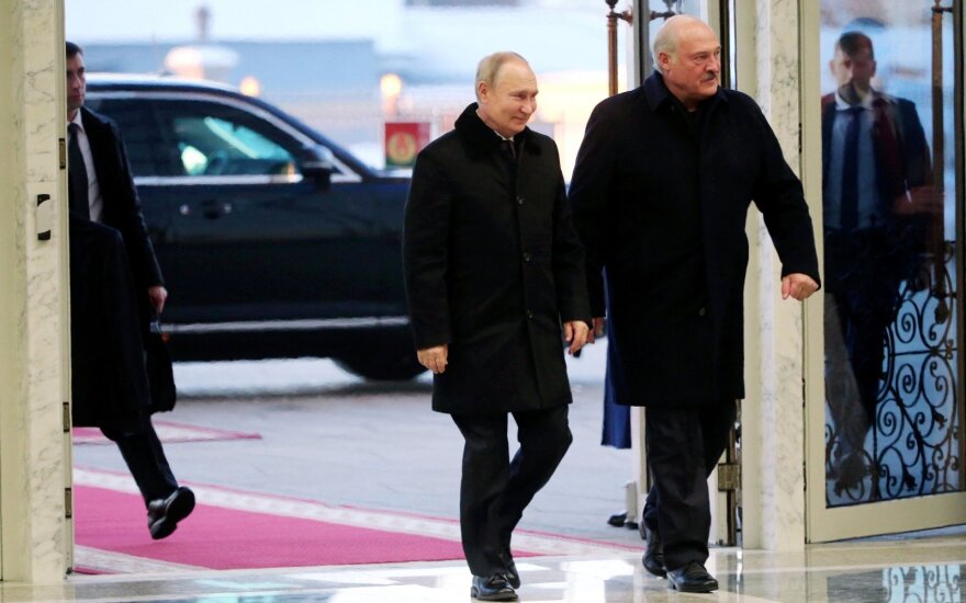 Putinas atvyksta į Minską