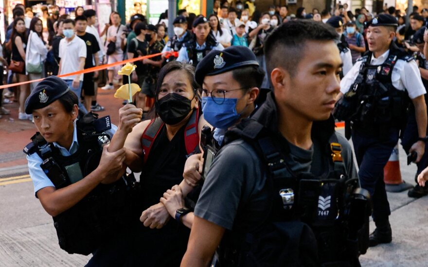 Honkonge per Tiananmenio žudynių metines sulaikyti aktyvistai