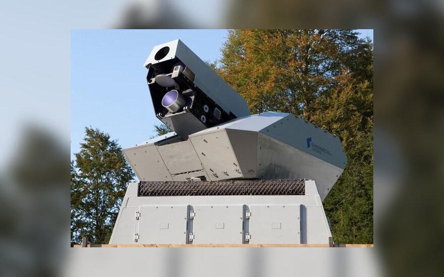 Vokiečių kompanija "Rheinmetall" išbandė didelės energijos lazerinį ginklą