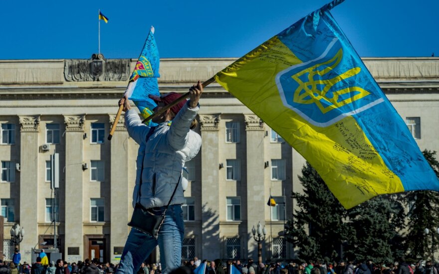 Ukrainoje sulaikytas Chersono tarybos vicepirmininkas, kaltinamas bendradarbiavęs su okupantais rusais