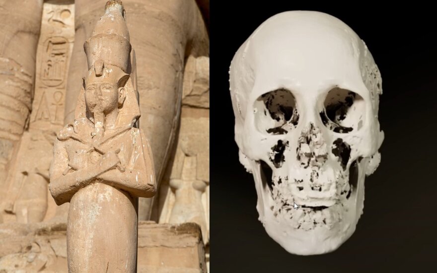 Faraono Ramzio II veido rekonstrukcija. Liverpool John Moores University Face Lab/Scanpix iliustr.