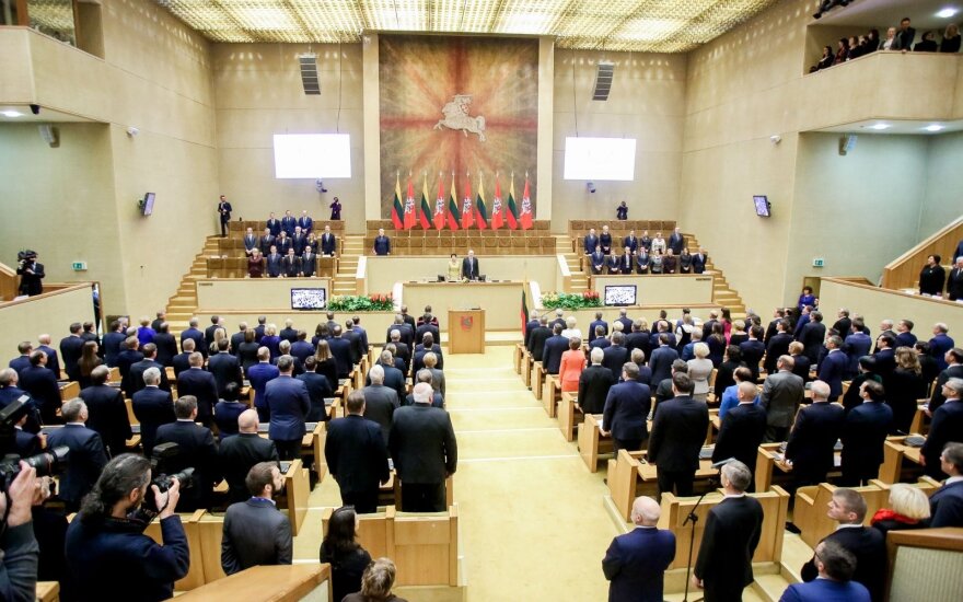 The first session of the newly elected Seimas for 2016-2020