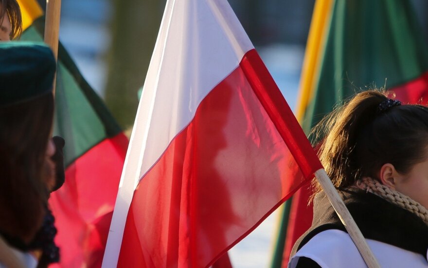 Polish and Lithuanian flags