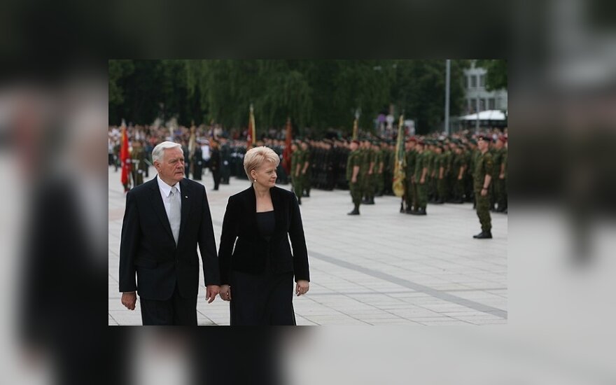 D.Grybauskaitė ir V.Adamkus