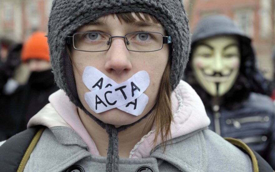 Demonstracija prieš prekybos susitarimą ACTA
