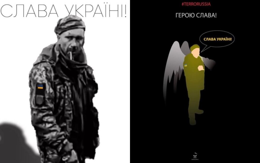 [Delfi trumpai] „Šlovė Herojui!“: ukrainiečiai atiduoda pagarbą sušaudytam savo gynėjui