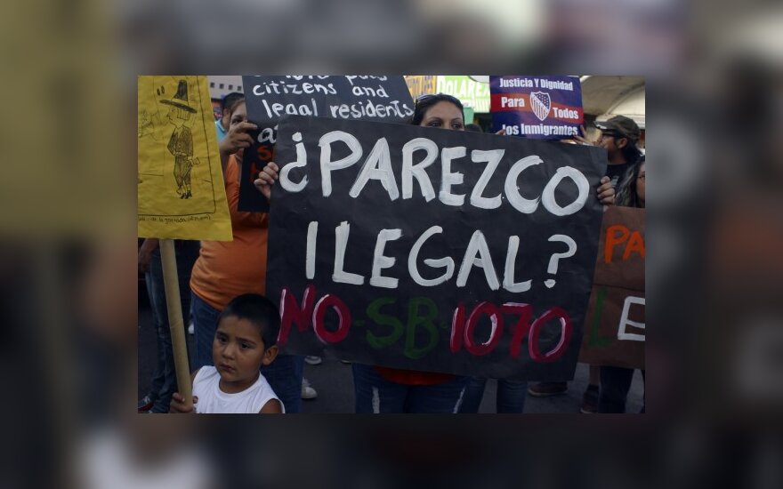 Protestas prieš sugriežtintą imigracijos įstatymą Arizonoje