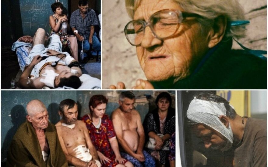 Siaubas Rytų Ukrainoje: išėjusi iš parduotuvės mama pamatė 10 lavonų