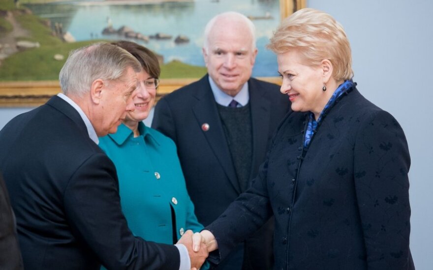 Lindsis Grehemas ir Dalia Grybauskaitė