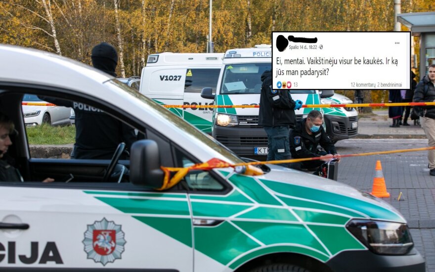 Įtariamojo parašytos žinutės