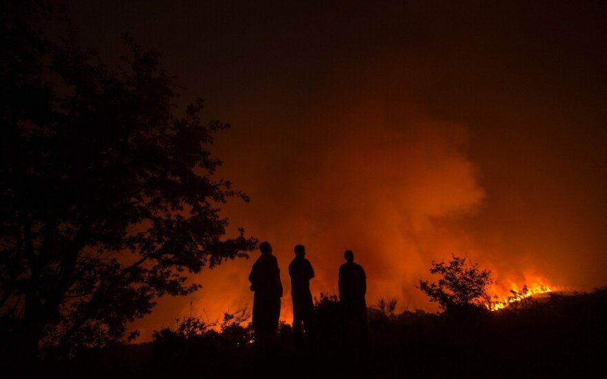 Portugalijoje miškų gaisrai siautėja Algarvės regione