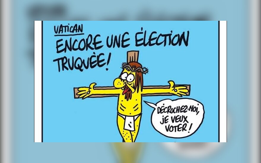 "Charlie Hebdo" viršeliai katalikiškomis temomis