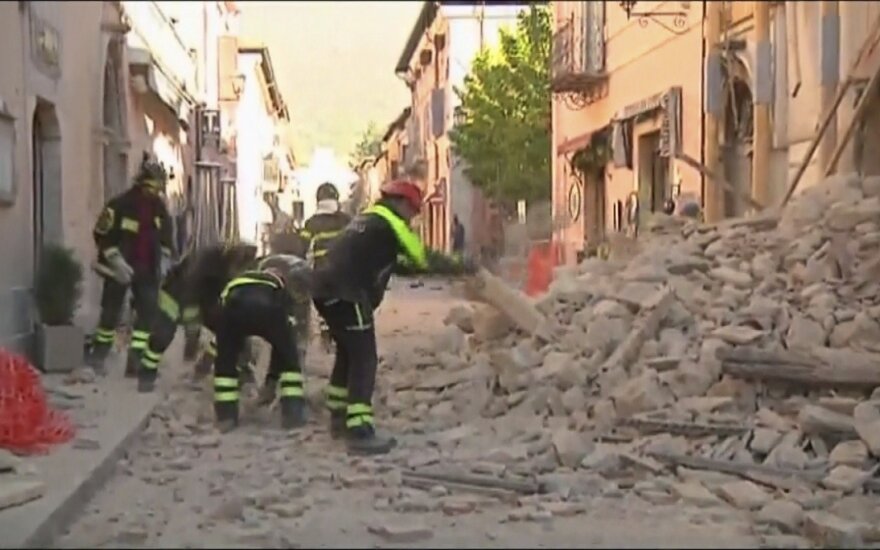 Žemės drebėjimas Italijoje