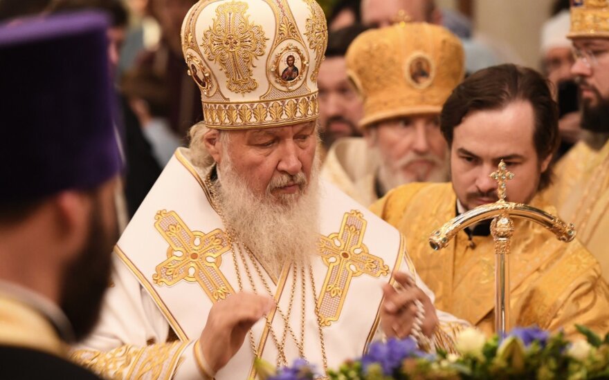 Patriarchas Kirilas kreipėsi į rusų karius: žūtis Ukrainoje nuplaus visas nuodėmes