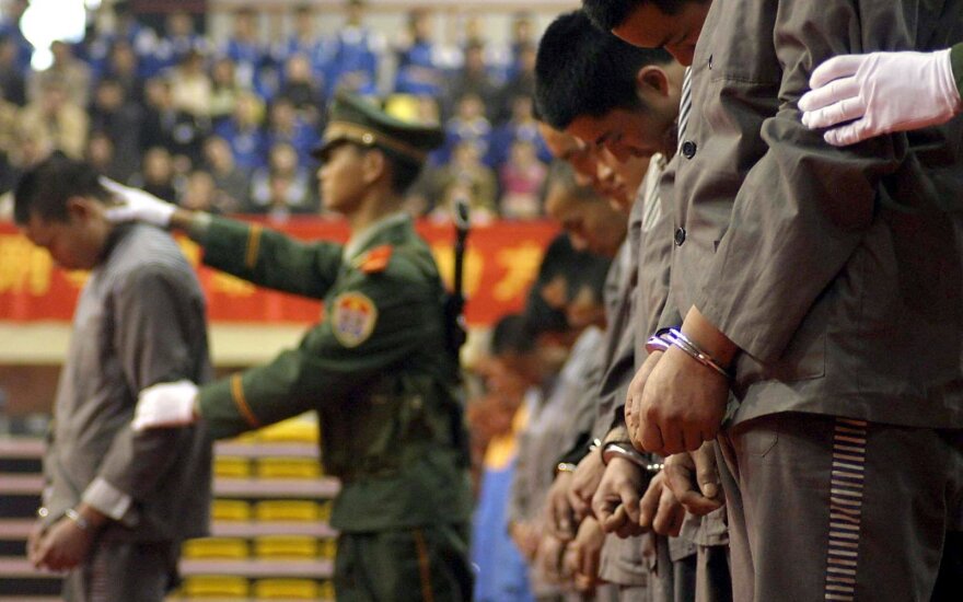 Kinija teigia mirties bausmę taikanti retai