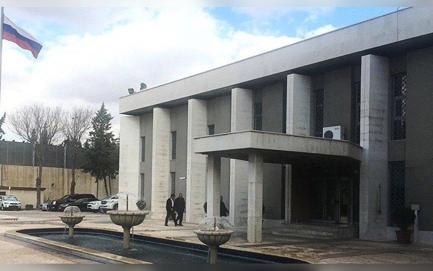 Damaske apšaudyta Rusijos ambasada