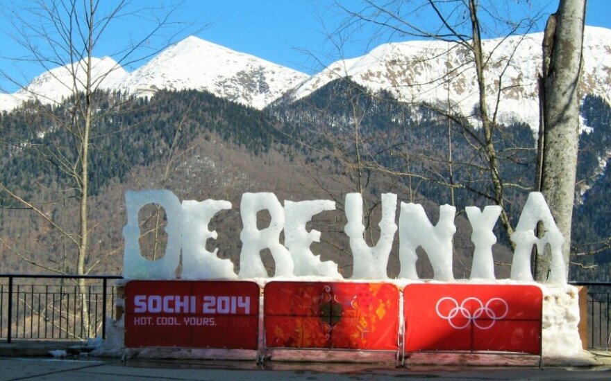 Ledinis kalnų olimpinio kaimelio pavadinimas baigia ištirpti