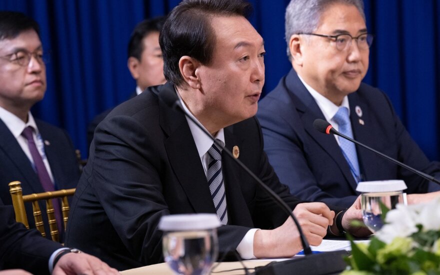 Pietų Korėjos prezidentas Yoon Suk-yeolas