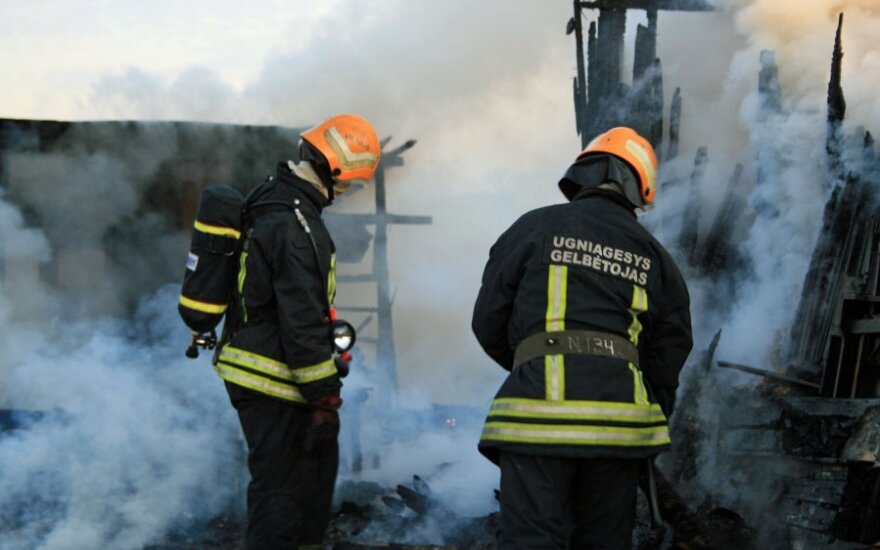Per gaisrą Šalčininkų rajone žuvo žmogus