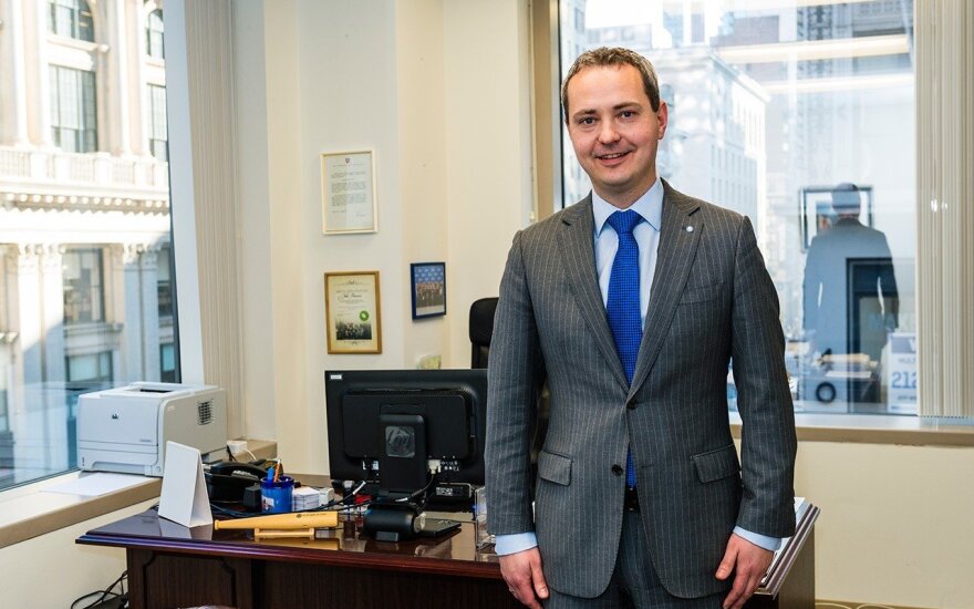 Julius Pranevicius, Lithuania's Consul General in New York City  Photo Ludo Segers