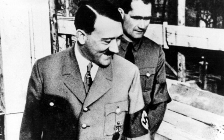 Adolfas Hitleris ir Rudolfas Hessas