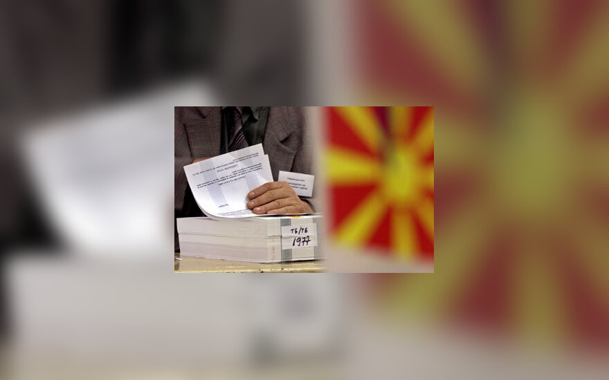 Makedonijoje vyksta referendumas