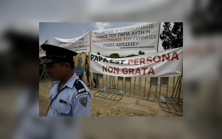Protestuotojai Kipre